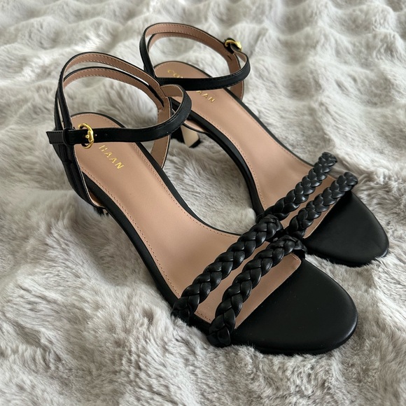 Cole Haan Womens Alyse Braided Block Casual Sandals Casual